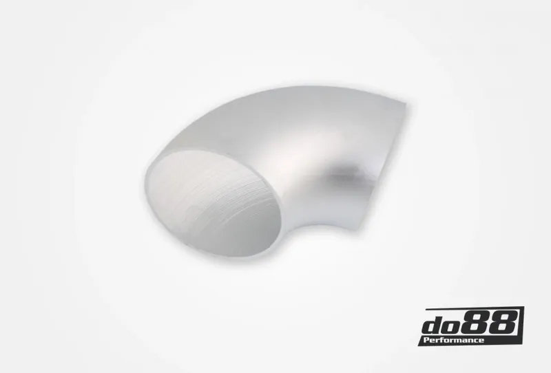 Aluminiumrör 90° 76x3 mm kort radie