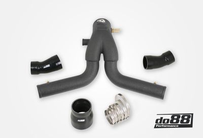 Porsche 991.1 Turbo 2013-15 Y-Rör, Svart för OEM IC