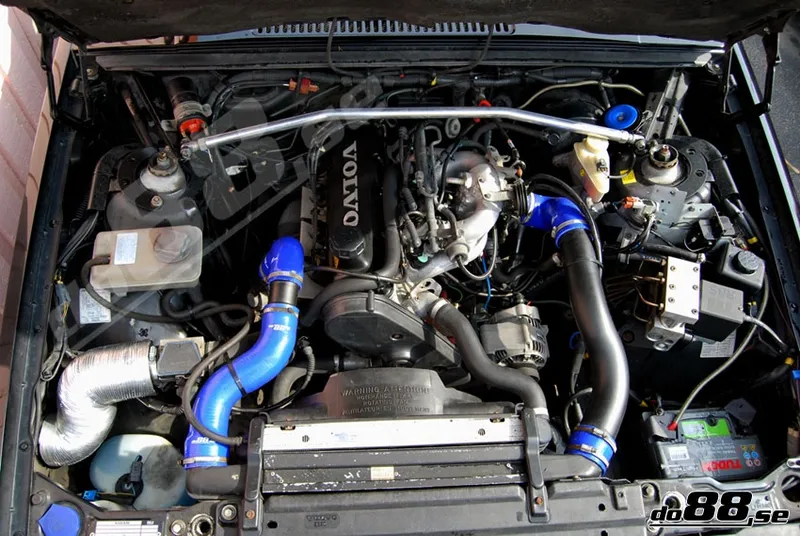 Tryckslangar Volvo 700/900 Turbo (utan AC) Blå