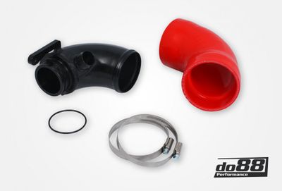 VAG 1.8 2.0 TSI (MQB) Turbo inloppsrör, Röd slang, Hybrid Turbo, do88 Luftburk