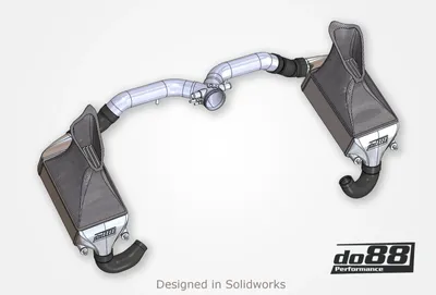 Porsche 911 (997.2) Turbo / Turbo S (10–12) Intercooler Kit MERA för Performance Y-rör (70 mm)