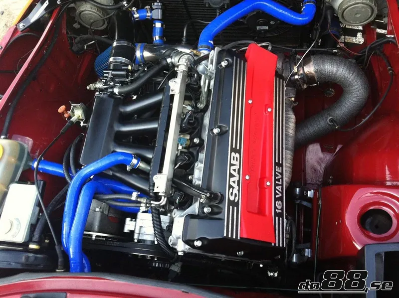 Kylarslangkit SAAB 900 Turbo 16 (84–93) Svart