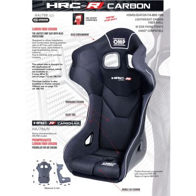 OMP HRC-R Kolfiberstol