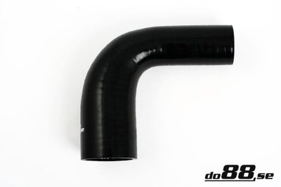 Silikonslang Svart 90 grader 1,875 - 2,125´´ (48-54mm)
