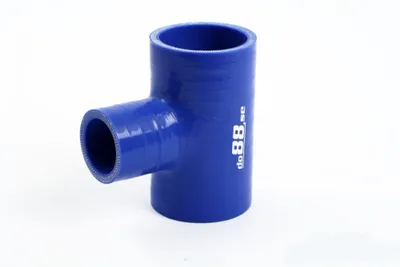Silikonslang Blå T 2’’ + 1’’ (51mm+25mm)