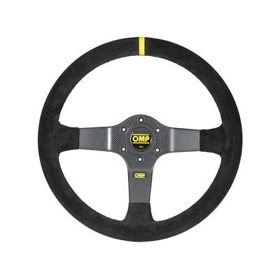 Ratt OMP Rally Carbon dia 350mm Skålad Kolfiber/Mocka