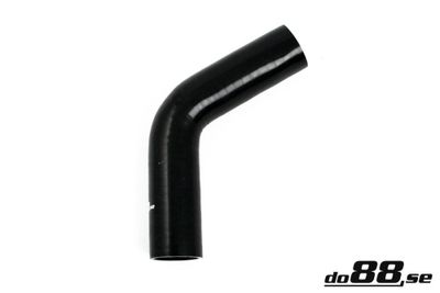 Silikonslang Svart 60 grader 1,25´´ (32mm)