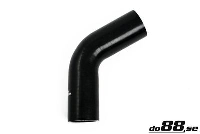 Silikonslang Svart 60 grader 2,25´´ (57mm)