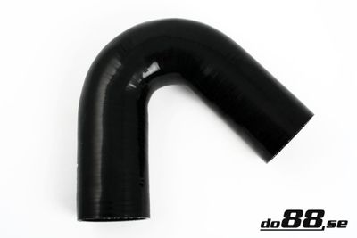 Silikonslang Svart 135 grader 3,75´´ (95mm)