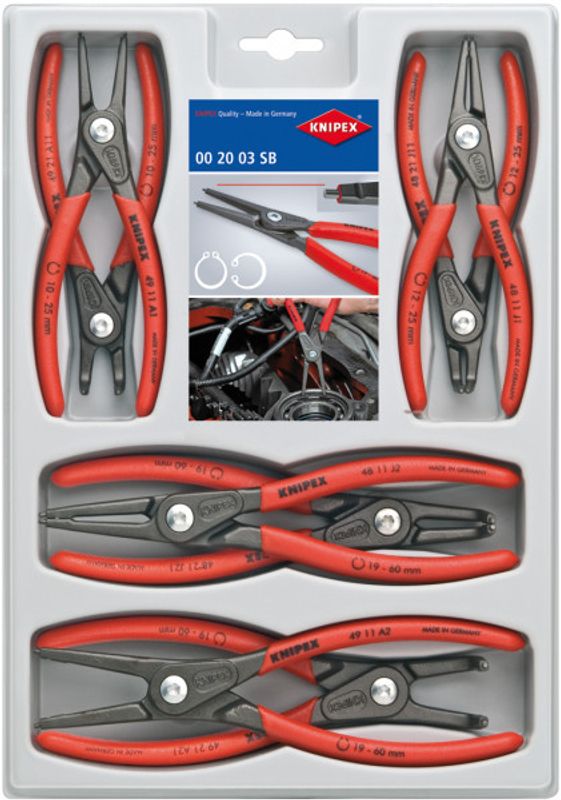 KNIPEX Låsringtångsats 002004SB