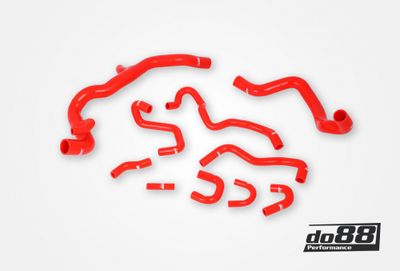 Volvo S60/V60/V70/XC70/S80 T4 T5 2.5FT Automat 07-16 Kylarslangar Röd