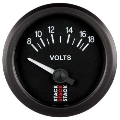 STACK Professionell 52 mm Voltmätare 8–18 V