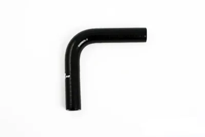 Silikonslang Svart 90° 0,25" (6,5 mm)