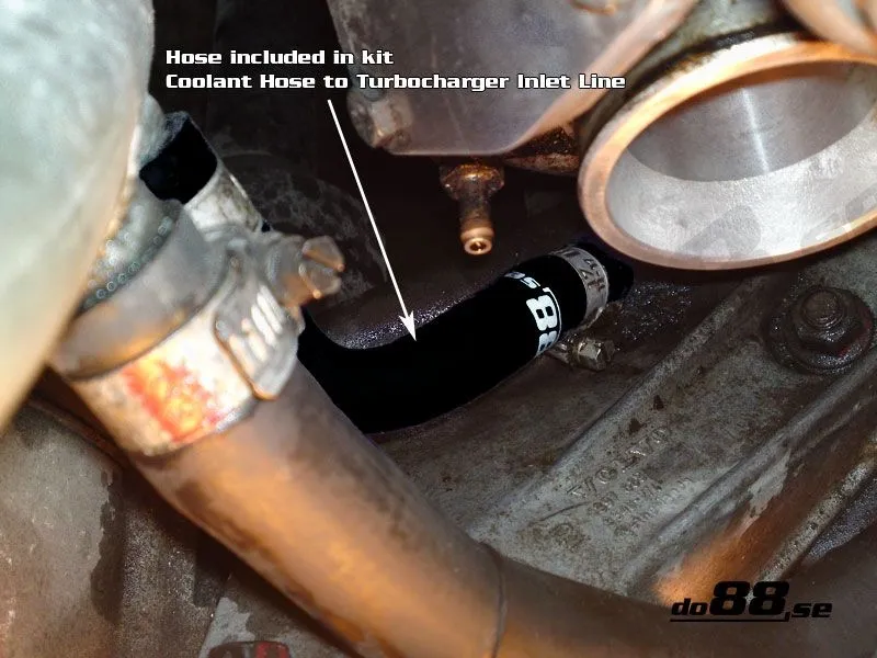 Slangar till turbokylning Volvo Svart