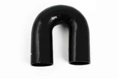 Silikonslang Svart 180 grader 3,75’’ (95mm)