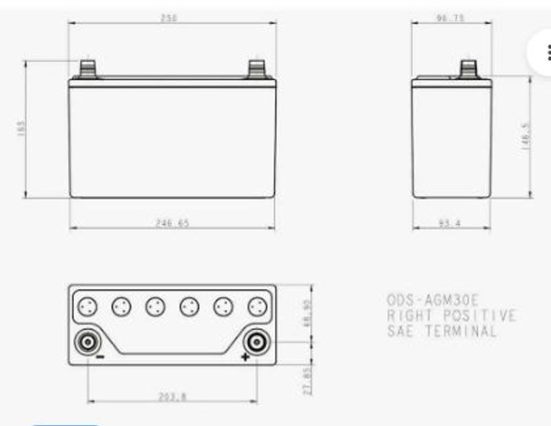 Bilbatteri AGM-ODYSSEY PC950