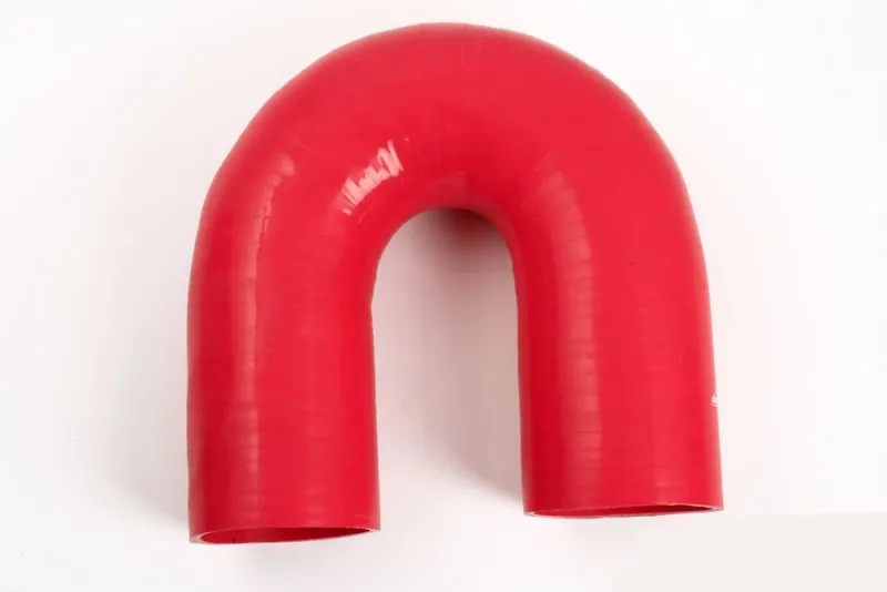 Silikonslang Röd 180° 4" (102mm)