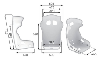 OMP HTC EVO Kolfiber Racingstol