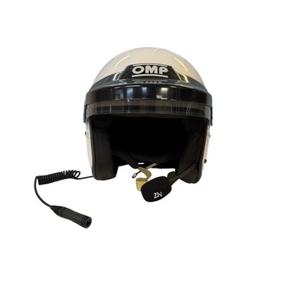 Rallyhjälm OMP J-Rally Vit Öppen