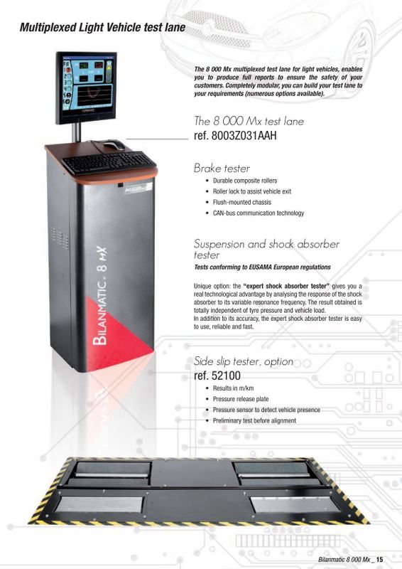 Bilnamatic 8 MX broms- och stötdämparprovare