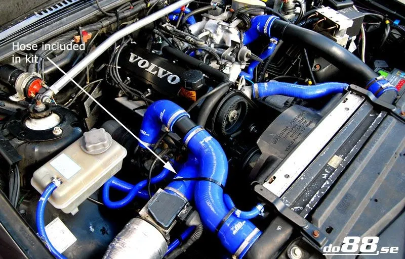 Volvo 740/940 Turbo (90–98) Inloppsslang Blå