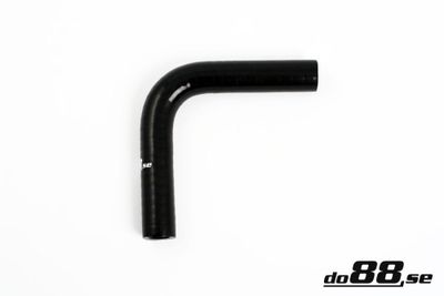 Silikonslang Svart 90 grader 0,875´´ (22mm)