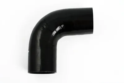 Silikonslang Svart 90° 3,125" (80mm)