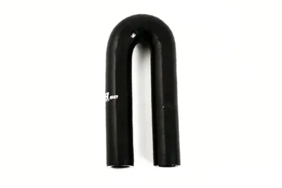 Silikonslang Svart 180° 0,5" (13mm)