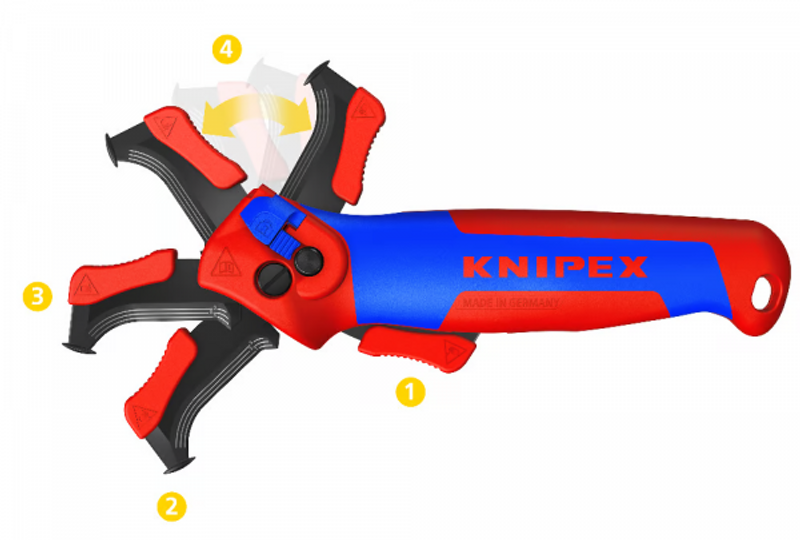 KNIPEX Stripping Knife with Guide Shoe