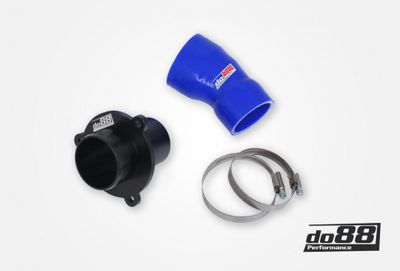 VAG 1.8 2.0 TSI (MQB) Turbo Muffler Delete, OEM Tryckrör, Blå slang
