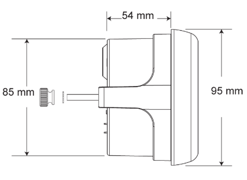 Hastighetsmätare STACK"speedos" 0-160 MPH / 0-260 km/t med ram/80mm urtavla