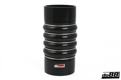 Silikonslang Svart Flexkoppling 4-Steg 3,5´´ (89mm)