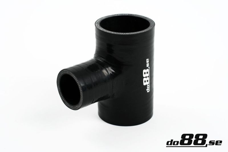 Silikonslang Svart T 2´´ + 1´´  (51mm+25mm)
