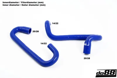 Tomgångsmotorslangar Röd Volvo 740/940 Turbo (92–98)