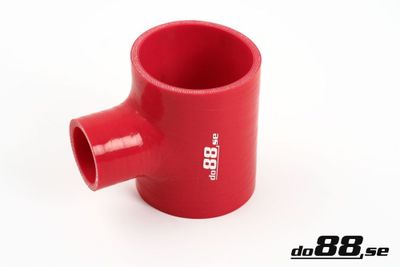 Silikonslang Röd T 3´´ + 1,5´´ (76+38mm)