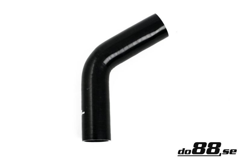 Silikonslang Svart 60 grader 1,125´´ (28mm)