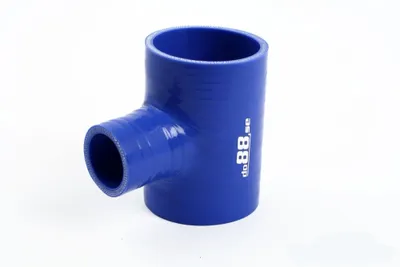 Silikonslang Blå T 2,5’’ + 2’’ (63+51mm)