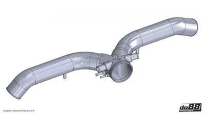 Porsche 997.2 Turbo (2010–2012) Y-rör, Silver