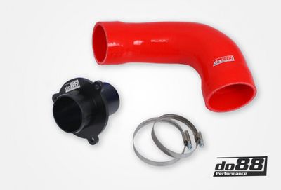VAG 1.8 2.0 TSI (MQB) Turbo Muffler Delete, do88 Tryckrör, Röd slang