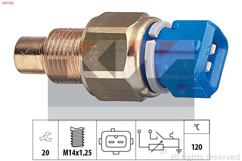 Kylvätsketemperatursensor KW M14x1,25
