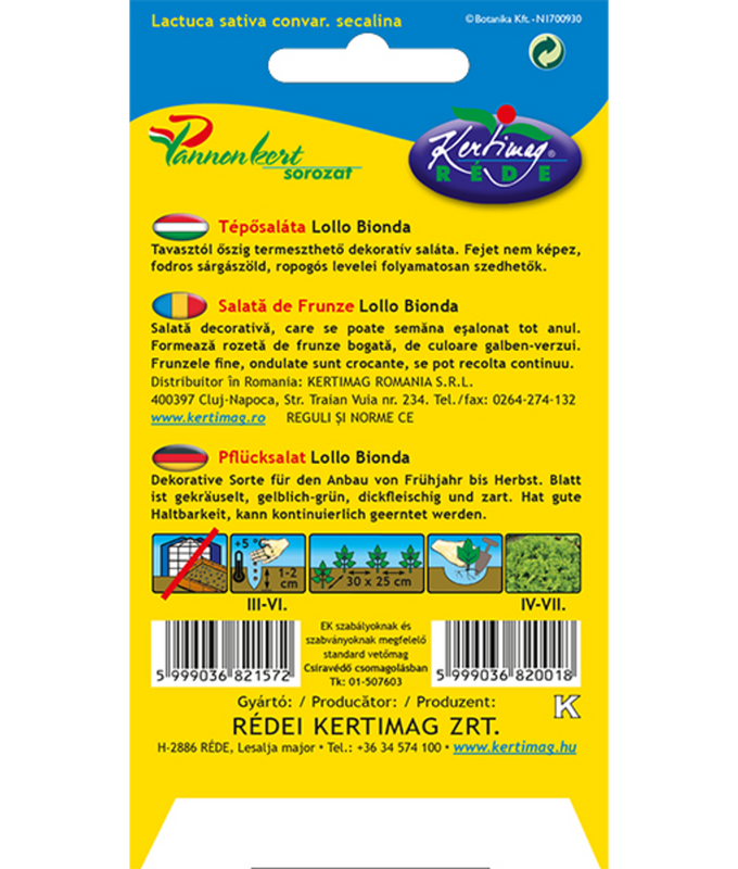 Plocksallat Lollo Bionda