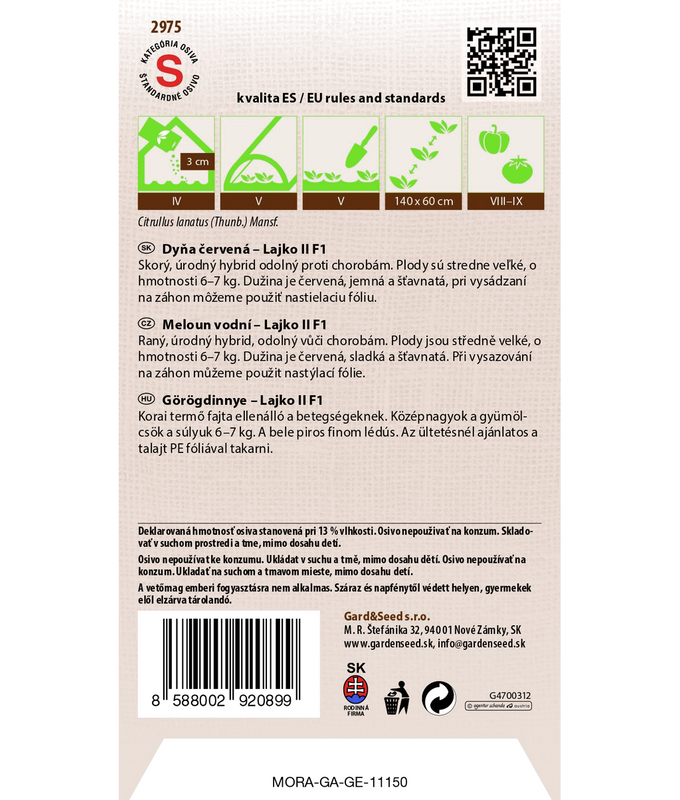 Vattenmelon Lajko II F1