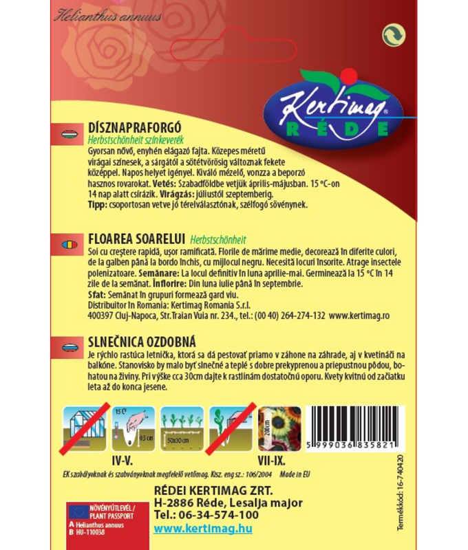 Dekorativ solros Färgmix