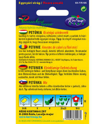 Petunia småblommig färgmix