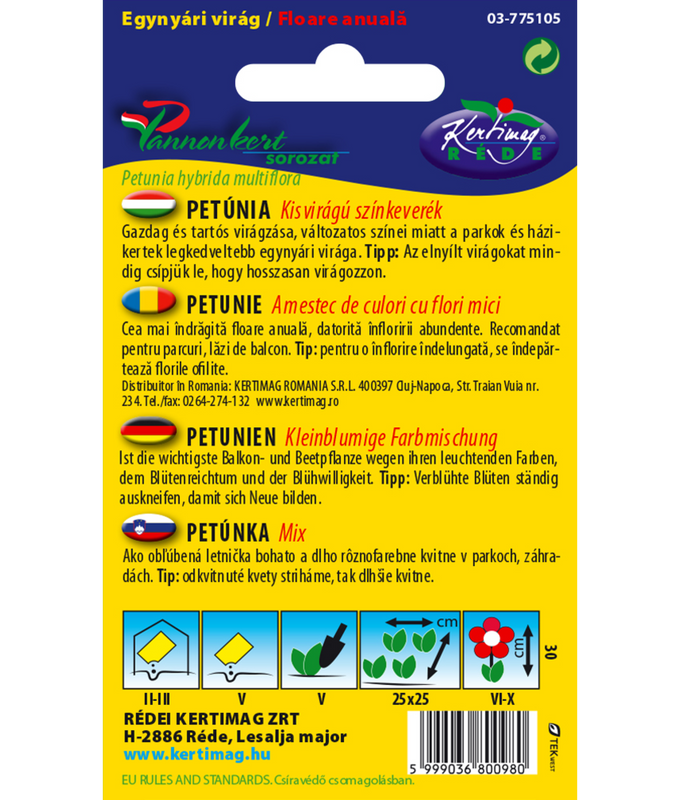 Petunia småblommig färgmix