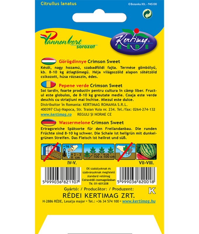 Vattenmelon Crimson Sweet