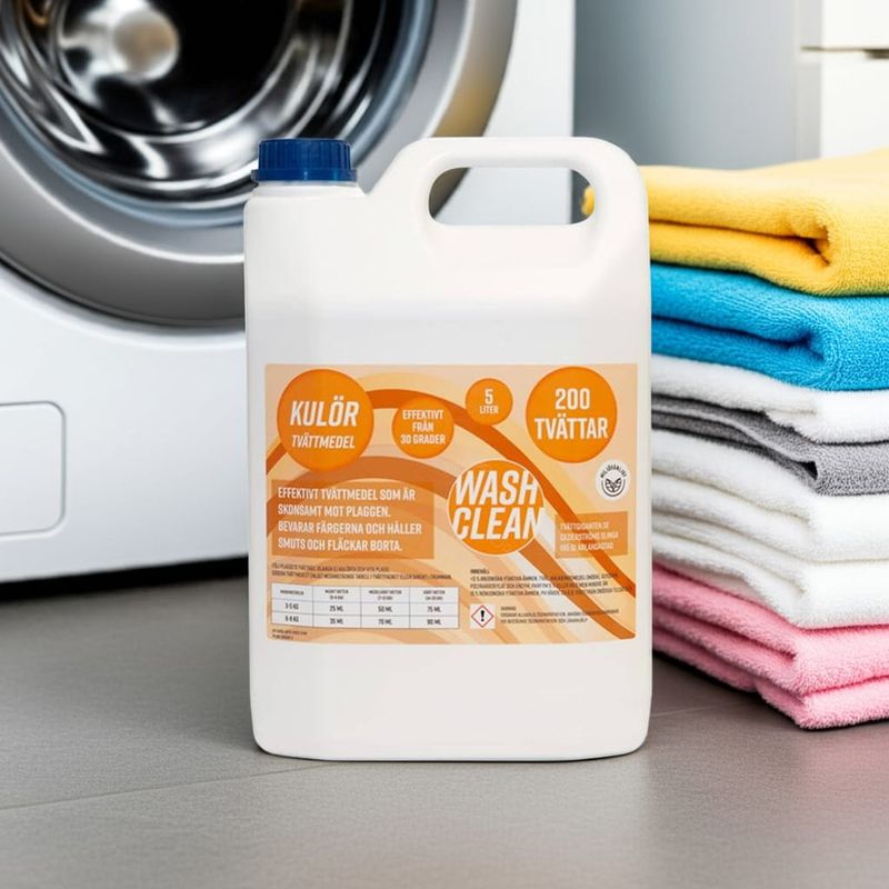 Washclean Flytande Kulörtvättmedel 200 tvättar