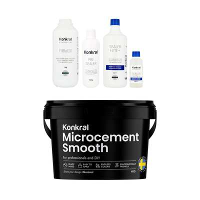 Microcement 10 kvm med Sealer Elite+
