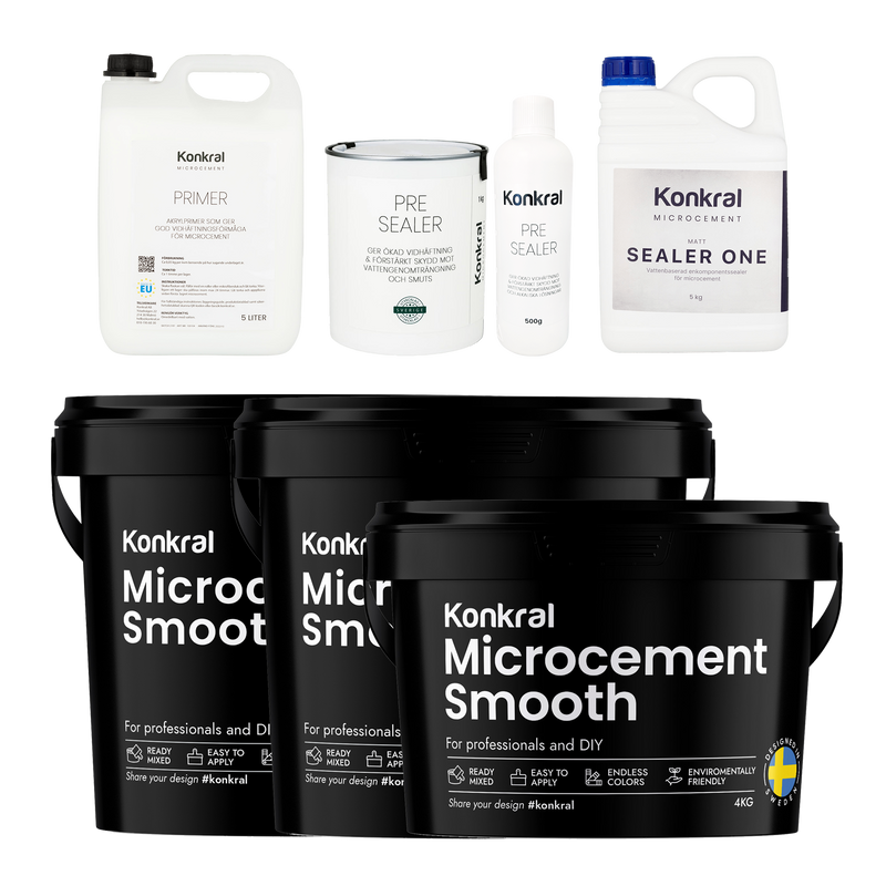 Microcement 50 kvm med Sealer One