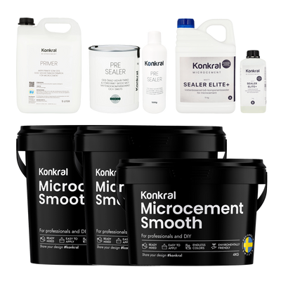 Microcement 50 kvm med Sealer Elite+